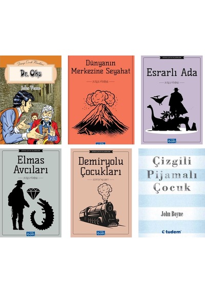 Ortaokul Okuma Seti Çizgili Pijamalı Çocuk
