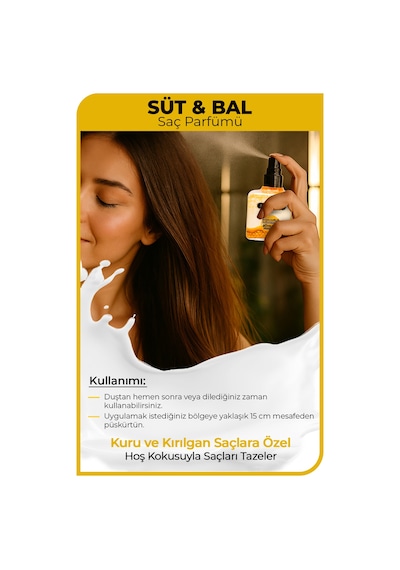 Morfose Süt & Bal Saç Parfümü 100 Ml