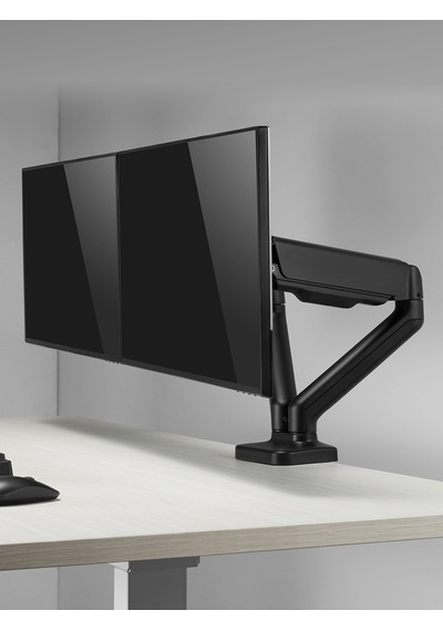 Çiftli Monitör Kolu 17-32 Inç Yaylı Dengeleyici 360 Döner Dual Monitor Stand 2x 9 Kg Kapasiteli