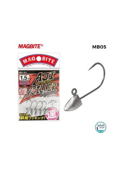 Magbite Ajikiller Jighead 10 1.5gr 5 Adet Standart