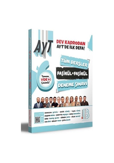 2024 AYT Tüm Dersler Fasikül Fasikül 6 Deneme Sınavı- Benim Hocam Yayınları