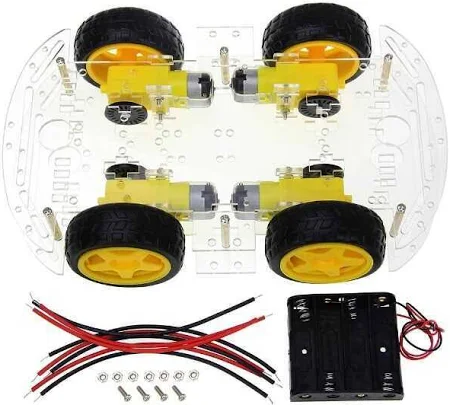 Çok Amaçlı Robotik 4wd Araç Şase Seti