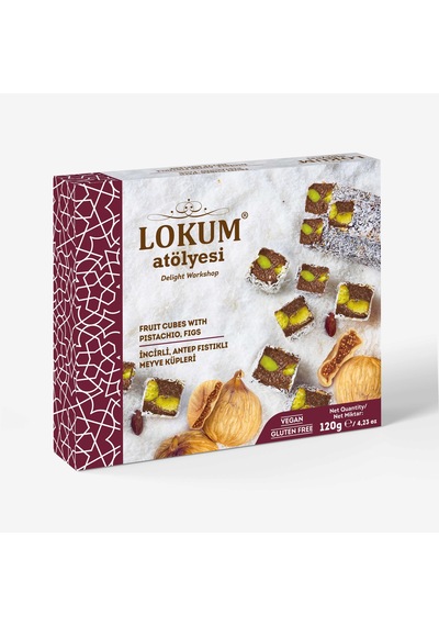 İncirli, Antep Fıstıklı Meyve Küpleri 120g