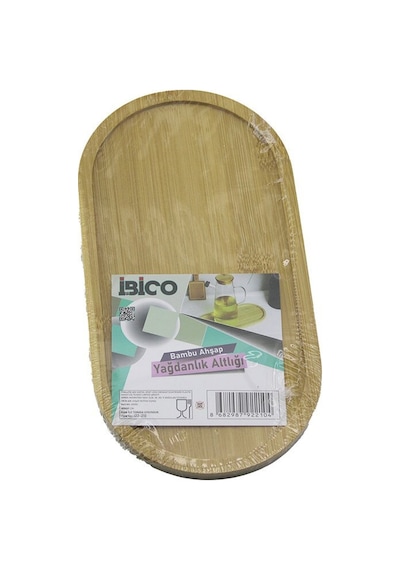 İbico İ22-210 Ahşap Bambu 12 X 23.3 X 0.8cm Oval Mini Tepsi Yağdanlık Altlık Diğer