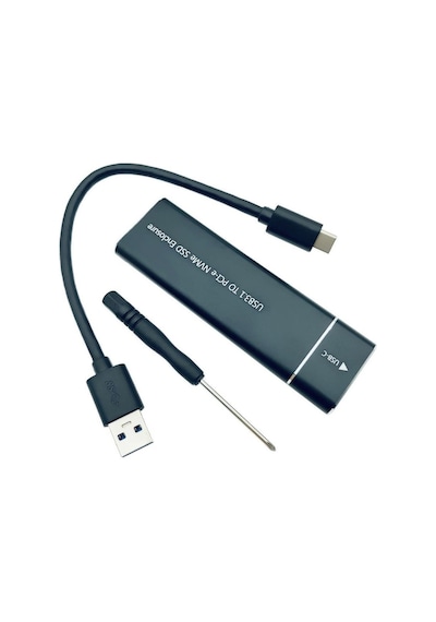 USB 3.1 Type-C To Pci-e Express NVMe SSD M.2 M-Key Hard Disk Kutusu