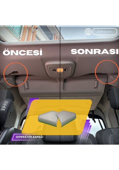 Ara Bölme Seperatör Kapağı -çift- Cam Tavanlı Araçlar