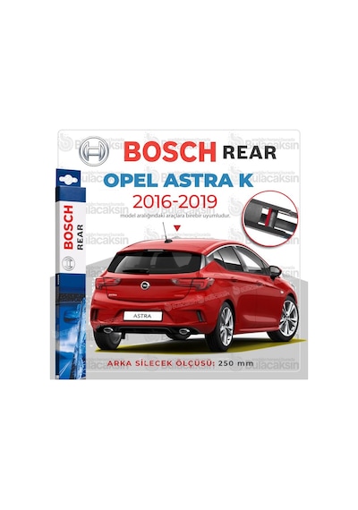 Bosch Rear Opel Astra K 2016 - 2019 Arka Silecek - H253
