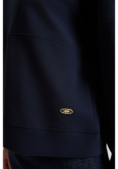 U.S. Polo Assn. Kadın Lacivert Bisiklet Yaka Sweatshirt 50329004-vr033