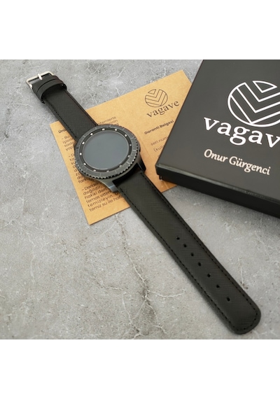 Vagave Samsung Uyumlu Active / Watch / Gear 20 Mm / 22 Mm Deri Kordon (498118366)