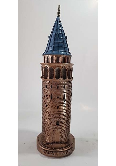Galata Kulesi Biblo Bronz 29 Cm