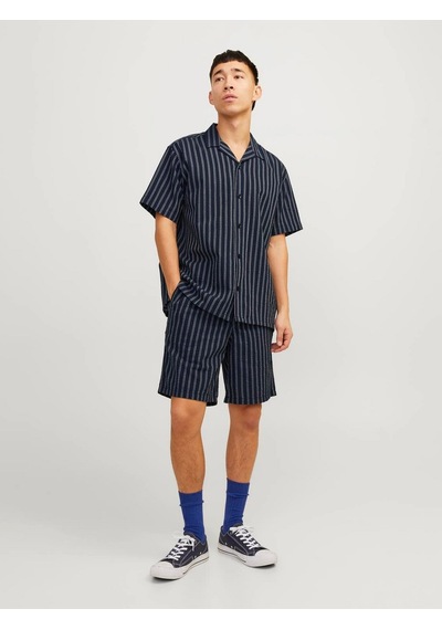 Jack & Jones Jack&jones Erkek Gömlek 12256772 Lacivert - Beyaz