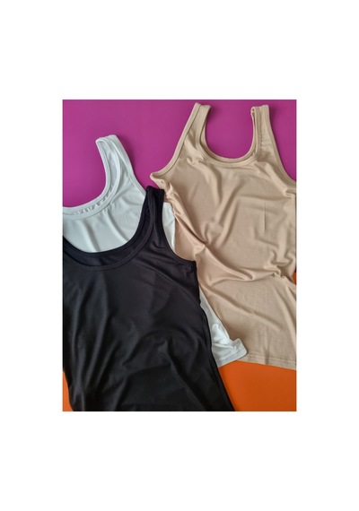 Demirsa Boutique Kalın Askılı Bambu Kumaş 3'lü Siyah, Ten Ve Beyaz Renk Kadın Atlet Bej-siyah-beyaz Demirsa Boutique Kalın Askılı Bambu Kumaş 3'lü Siyah, Ten Ve Beyaz Renk Kadın Atlet Bej-siyah-beyaz