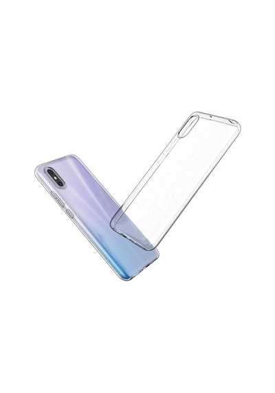 Xiaomi Redmi 9a Kılıf Zore Süper Silikon Kapak Renksiz