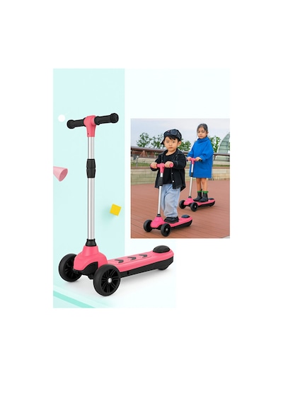 Elektrikli 3 Tekerlekli Çocuk Scooter Pembe