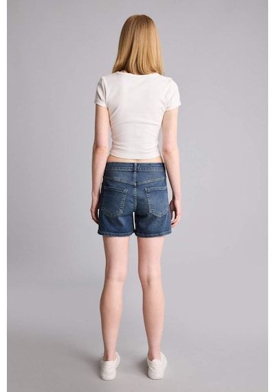 Defacto Slim Fit Normal Bel Şort H6236ax26smnm28 Mavi-nm28