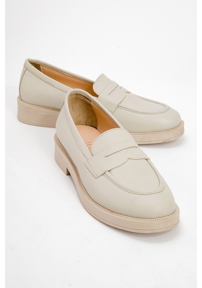 Luvishoes Luvi Shoes Pline Ekru Cilt Hakiki Deri Kadın Loafer Ayakkabı ekru Luvishoes Luvi Shoes Pline Ekru Cilt Hakiki Deri Kadın Loafer Ayakkabı ekru