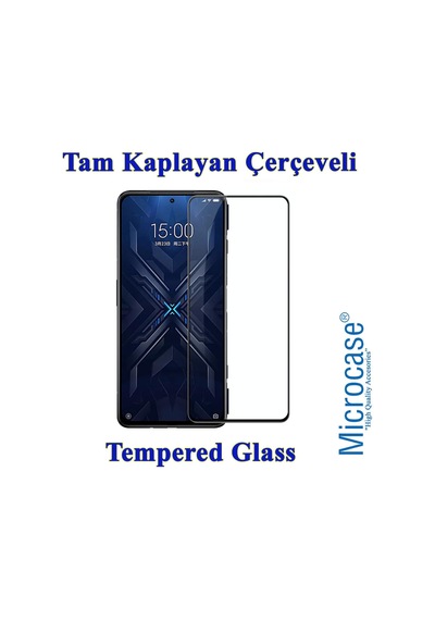 Microcase Xiaomi Black Shark 4 Pro Tam Kaplayan Çerçeveli Cam Syh