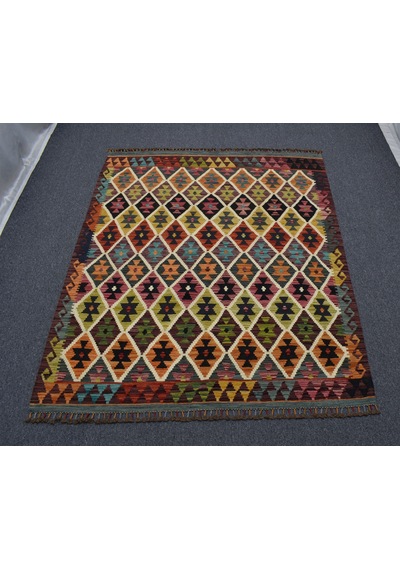 Zehra Abla Halı Yeni El Dokuma Çok Renkli Cerit Yörükleri Meşhed İran Yün Kilim 7013 Çok Renkli