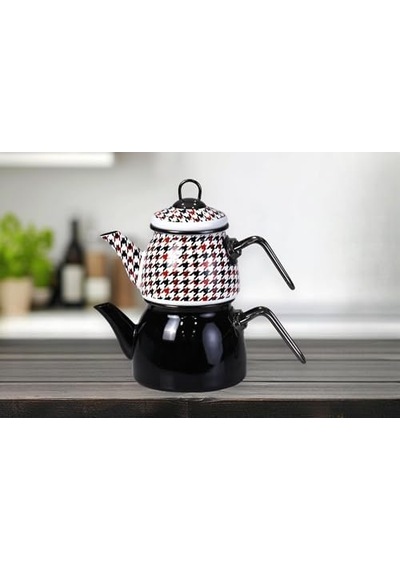 Forte Black Mini Model Emaye Çaydanlık 1