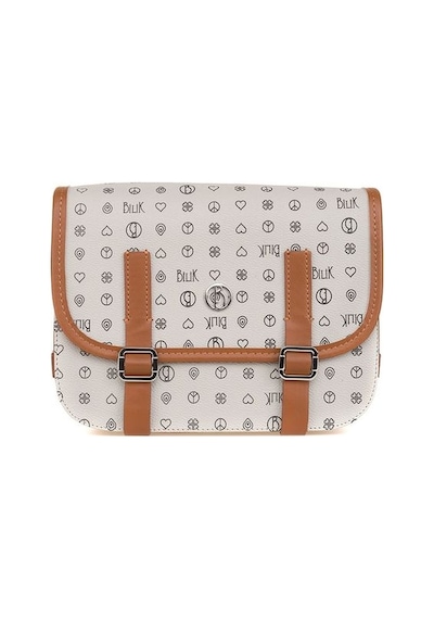 Bilik Deri Monogram Gri/taba Kadın Çapraz Askılı Çanta İv Z-24-mn 001