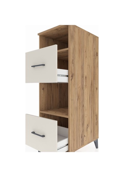 Kronos Dolap 2 Raflı 2 Çekmeceli 44x59x134 Çam-aytaşı Atlas Çam