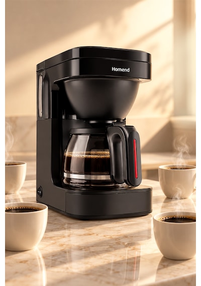 Homend Take 5 Brew 5019h Filtre Kahve Ve Çay Demleme Makinesi Siyah