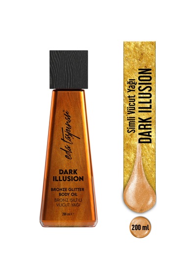 Eda Taşpınar Dark Illusion Bronz Işıltı Simli Vücut Yağı 200 ML