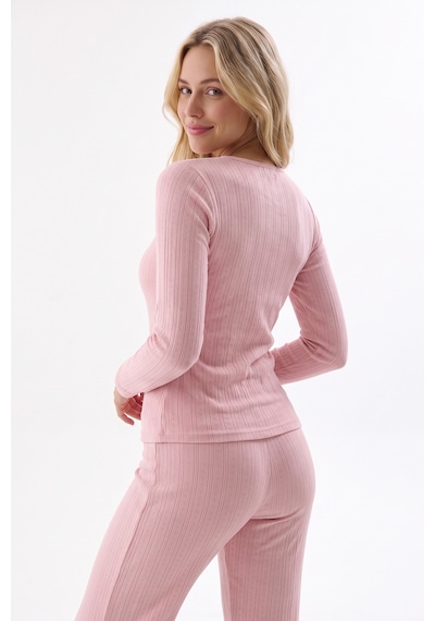 Nbb Pembe Poıntel Basıc Pijama Takım
