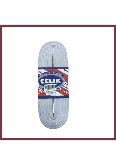 Storeşahin 10 M 2.5 Cm Beyaz Paça Lastiği Shn0720