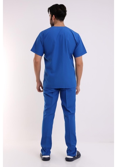 Zarf Yaka Erkek Takım - 56 Saks Mavi-6394