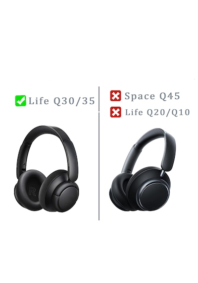 Anker Soundcore Life Q30 Q35 Q30 BT Q35 BT Prefesyonel Sünger Protein Deri Kulak Earpad Yastık