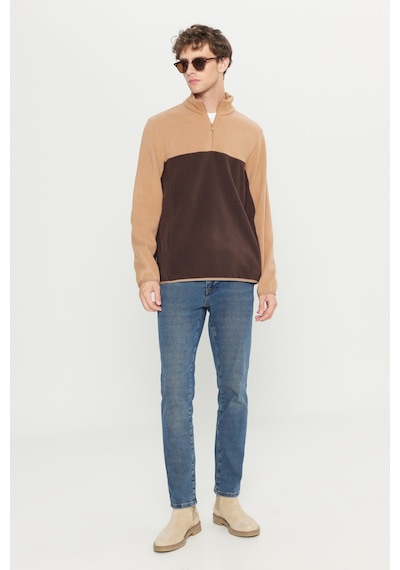 AC&Co / Altınyıldız Classics Erkek Sutlu Kahve-kahve Anti-pilling Tüylenme Yapmayan Standart Fit Bato Yaka İçi Polarlı Çift Renk Polar Sweatshirt Sütlü Kahverengi AC&Co / Altınyıldız Classics Erkek Sutlu Kahve-kahve Anti-pilling Tüylenme Yapmayan Standart Fit Bato Yaka İçi Polarlı Çift Renk Polar Sweatshirt Sütlü Kahverengi