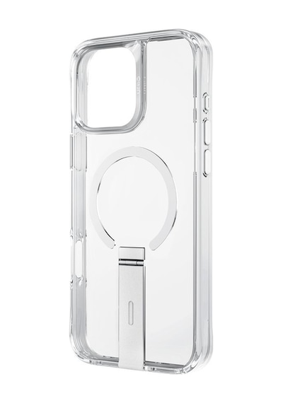Apple Uyumlu iPhone 16 Pro Kılıf Eleva Serisi Standlı Magsafe Özellikli Magclick Premium Kılıf Clear