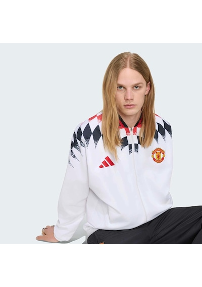 Adidas Manchester United Stadium Erkek Beyaz Ceket Kv4348