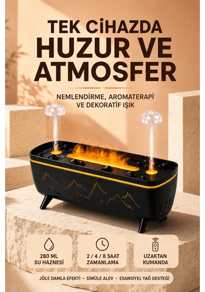 Lexroo Jöle Yağmur Efektli Hava Nemlendirici 280 Ml Aromaterapi D