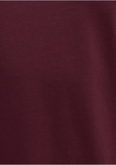 Mavi - Etiket Detaylı Bordo Basic Tişört 0611824-70394 Bordo