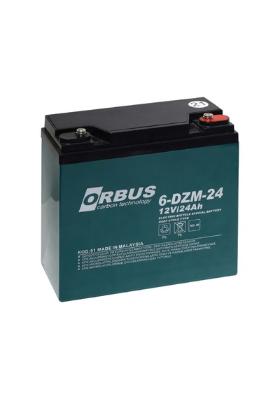 Orbus Orb12-24 ,12v/24ah 180x77x170 Mm Kuru Akü