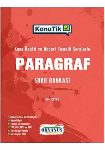 Okyanus Yayınları Tyt Ayt Konutik Paragraf Soru Bankası