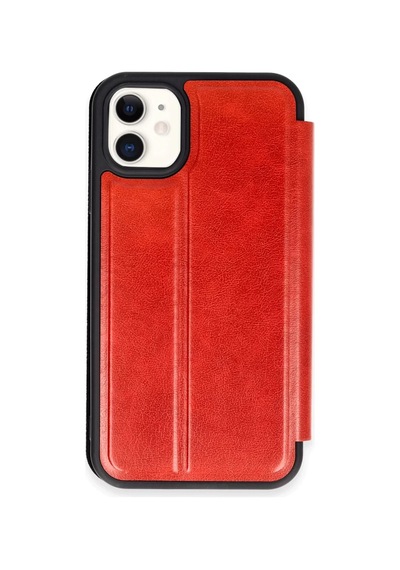 Newface Apple İphone 11 Kılıf Flip Cover - Kırmızı