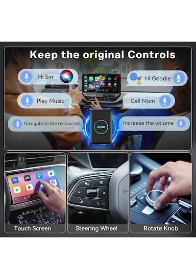 Carlinkit Tbox Lite Kablosuz Ai Kutusu, Ram 2g+rom 32g, Carplay Ve Android Oto, Destek Kablosuz Carplay Ve Kablosuz Andr 10"
