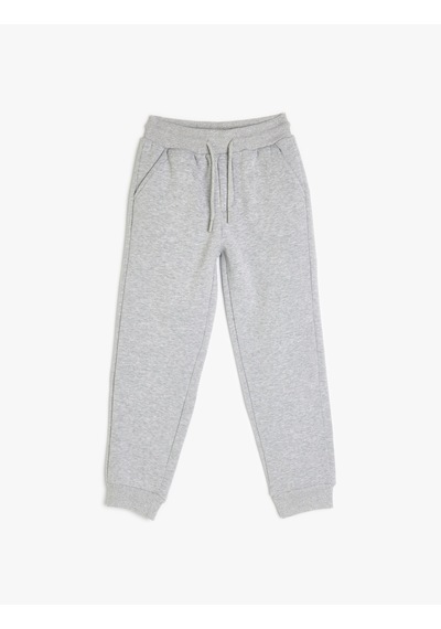 Koton Cep Detaylı Beli Lastikli Jogger Eşofman Altı Gri 5wkb40194tk Gri
