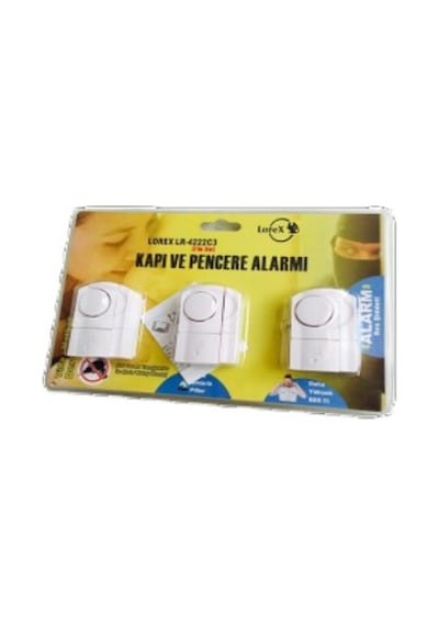Lorex Lr-4222C3 3'Lü Tak Çalıştır Kapı Pencere Alarmı (Pil Dahil)