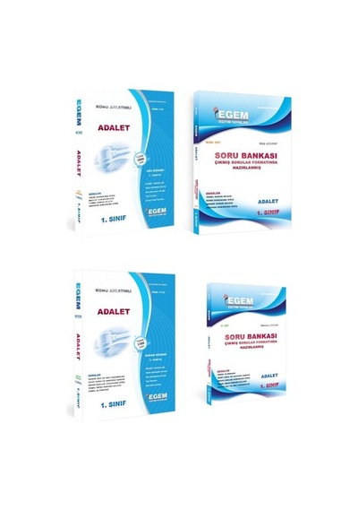 Egem Aöf Adalet 1 Ve Sınıf Güz-bahar Konu Anlatımı Seti