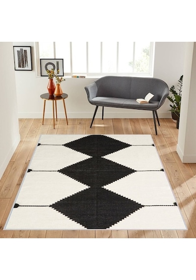 Rovigo Home Dijital Baskı Kaymaz Taban Salon Halısı Rvg1127 Çok Renkli