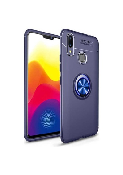 Huawei Y7 Prime 2019 Kılıf Zore Ravel Silikon Kapak Siyah-Kırmızı