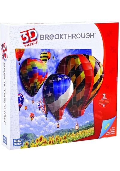 Mega Puzzles 200 Parça 3d Puzzle Breakthrough  Balonlar