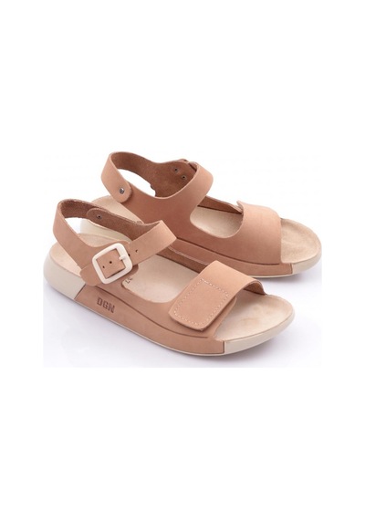Dgn P28 Kadin Çift Bantli Sandalet P28-1512-R0175 Bej