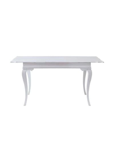 Rustik Açılır Yemek Masası 90x140 Beyaz Rustik Açılır Yemek Masası 90x140 Beyaz