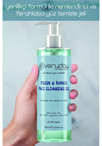 Everyday Beauty Fresh & Bounce Nemlendirici ve Ferahlatıcı Yüz Temizleme Jeli 200 ﻿﻿ML