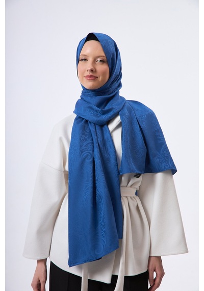 Mirsoy Scarf Velora Modern Desen Şal Mavi